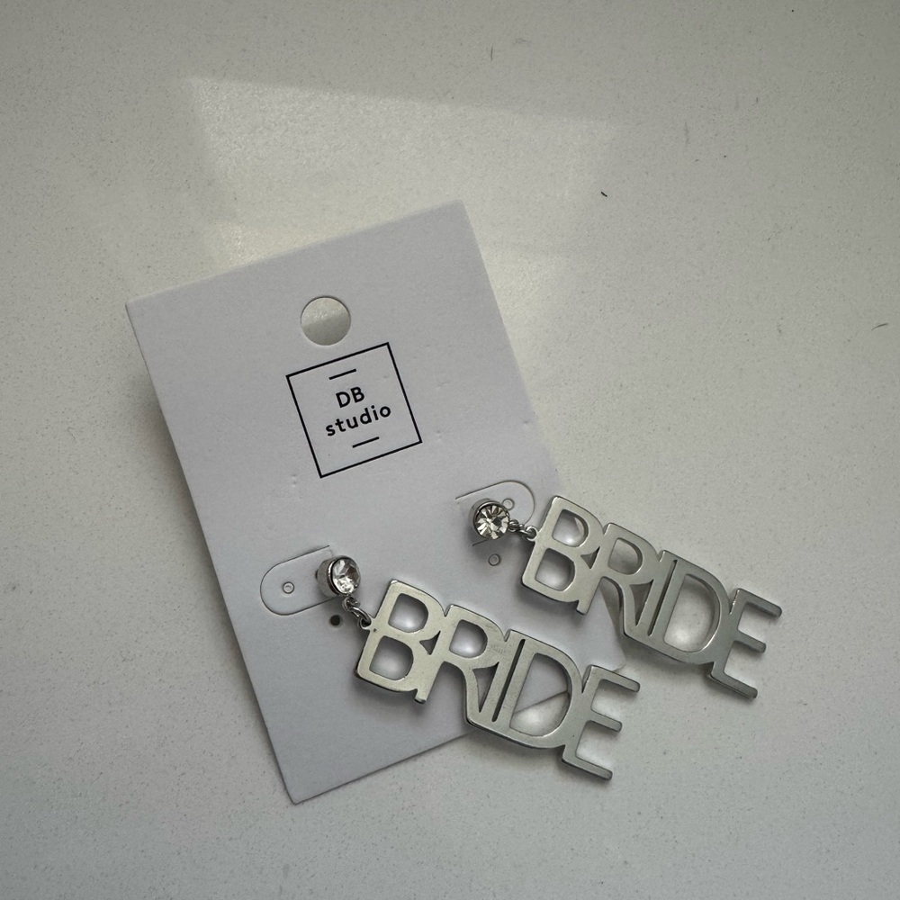 Silver 'Bride' Earrings